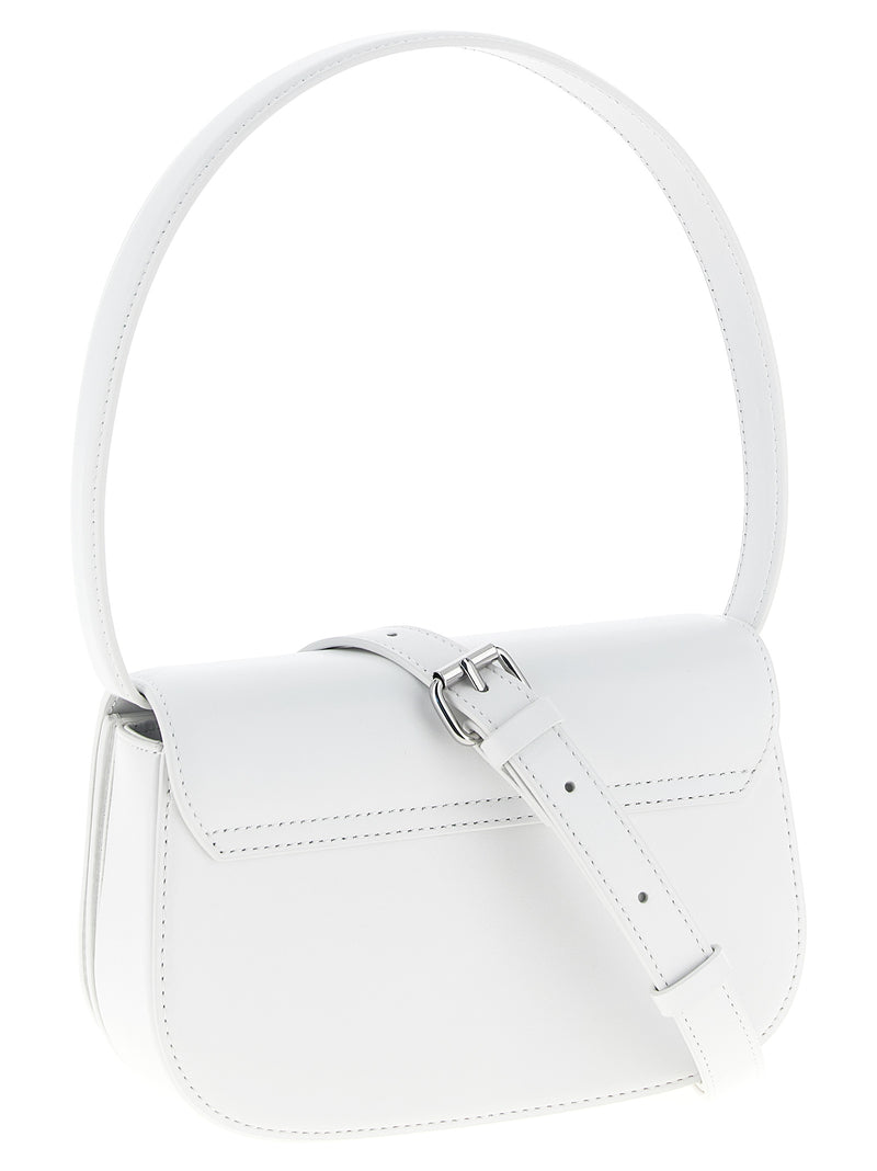 Sac bandoulière Diesel en cuir de vachette blanc