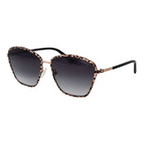 Lunettes de soleil Guess en métal doré rose