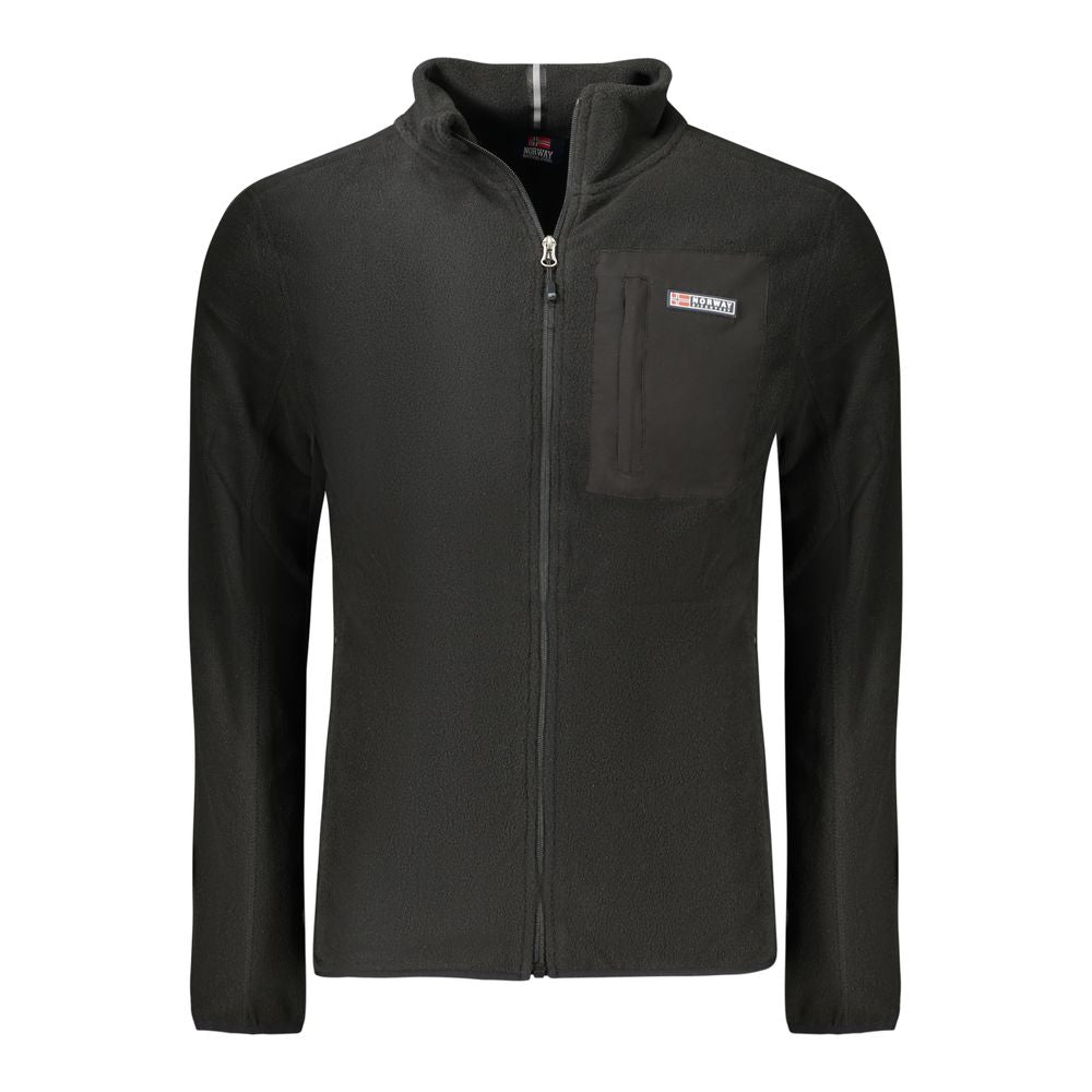 Pull en polyester noir pour homme, Norvège 1963