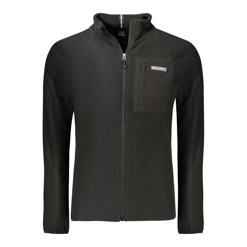 Pull en polyester noir pour homme, Norvège 1963