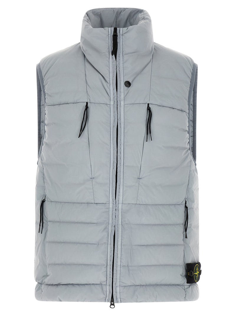 Stone Island Gilet Sans Manches Gris en Polyamide