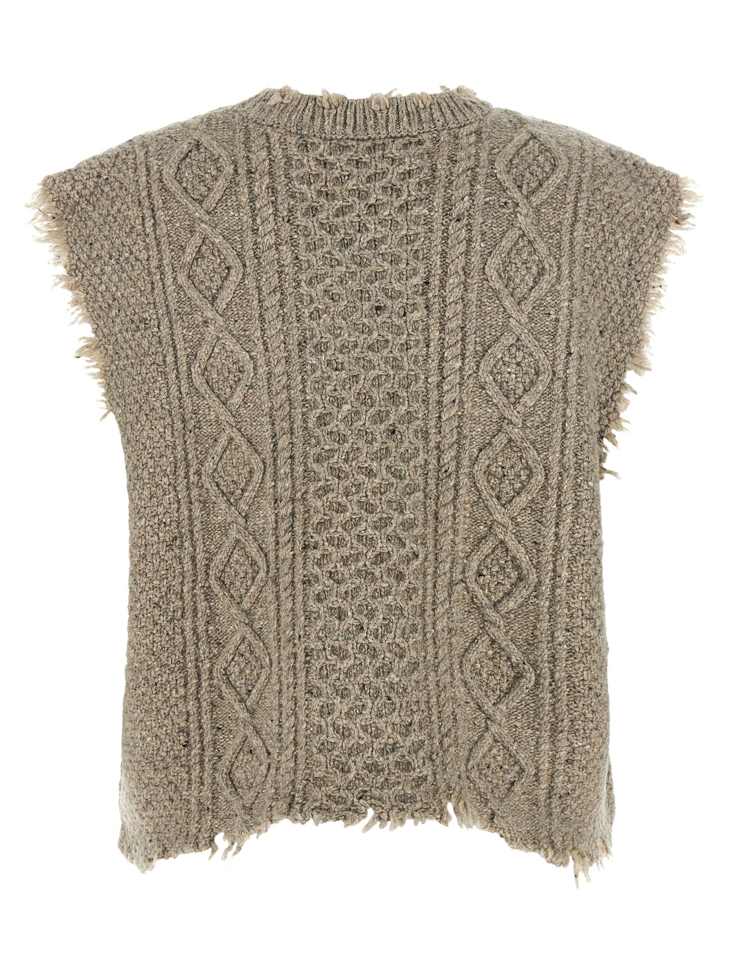 R13 Gray Wool Sleeveless Jacket