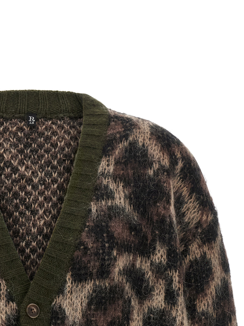 R13 Brown Nylon Cardigan