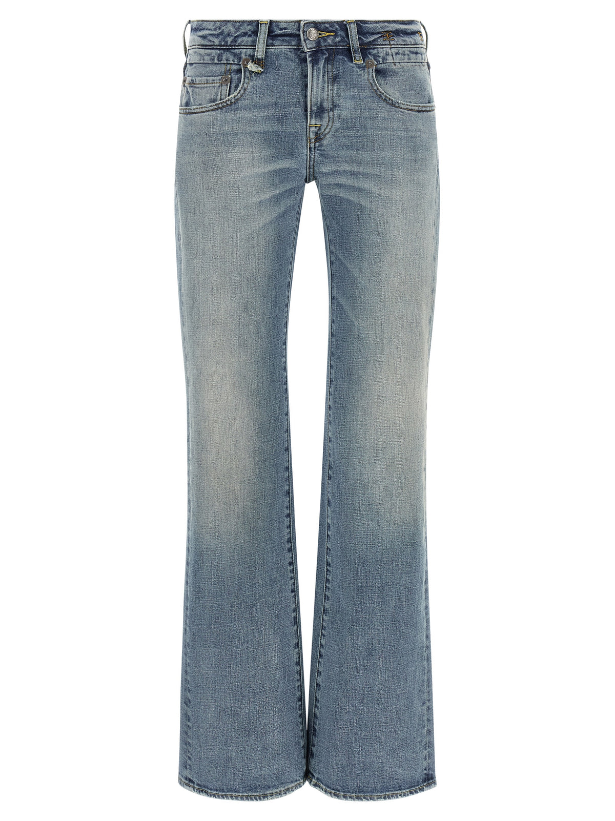 Jean évasé en coton bleu R13
