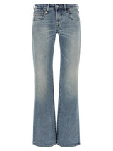 Jean évasé en coton bleu R13