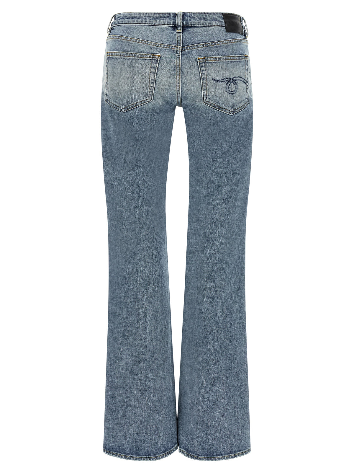 Jean évasé en coton bleu R13