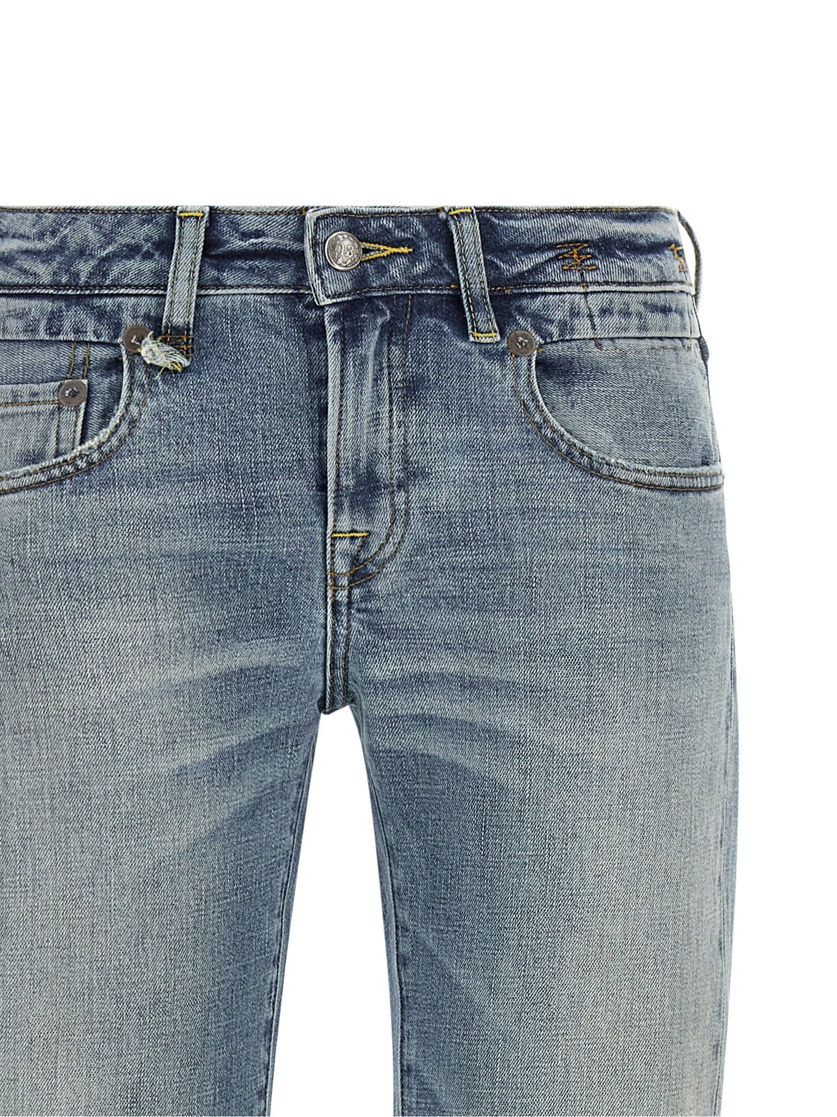 Jean évasé en coton bleu R13