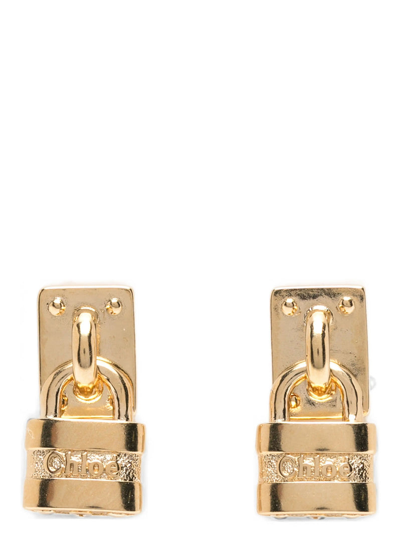 Boucles d'oreilles Chloé en laiton doré