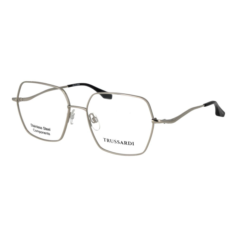 Lunettes (monture) en acier inoxydable argenté Trussardi