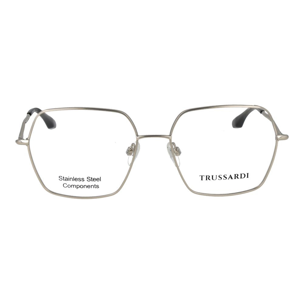 Lunettes (monture) en acier inoxydable argenté Trussardi
