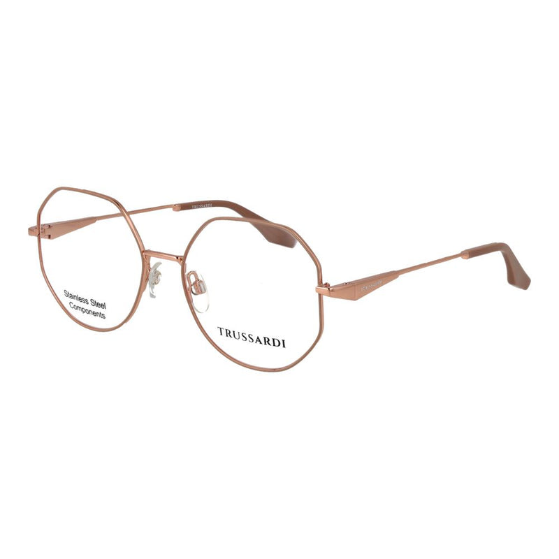 Lunettes (monture) en acier inoxydable rose Trussardi