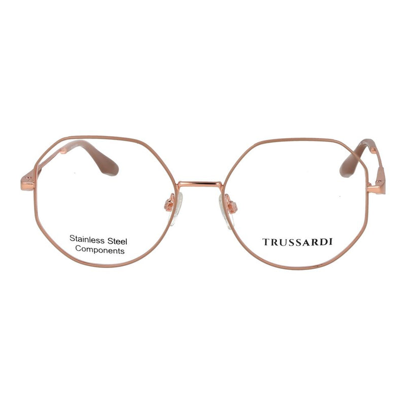 Lunettes (monture) en acier inoxydable rose Trussardi