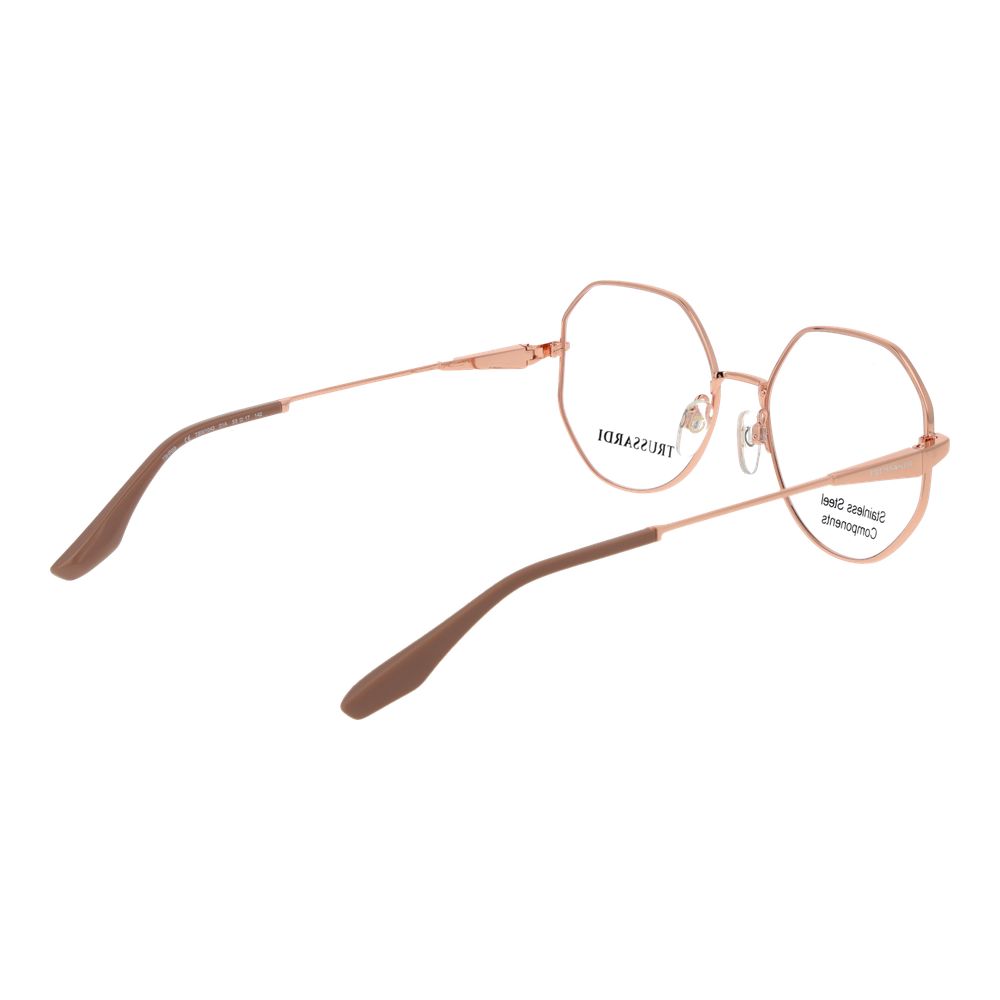 Lunettes (monture) en acier inoxydable rose Trussardi