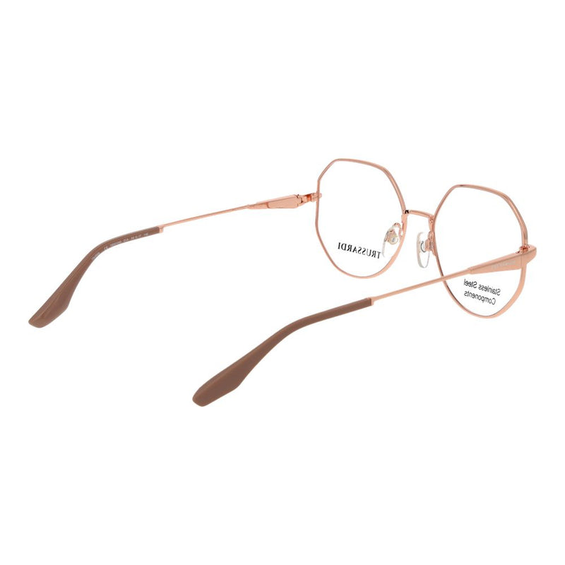 Lunettes (monture) en acier inoxydable rose Trussardi