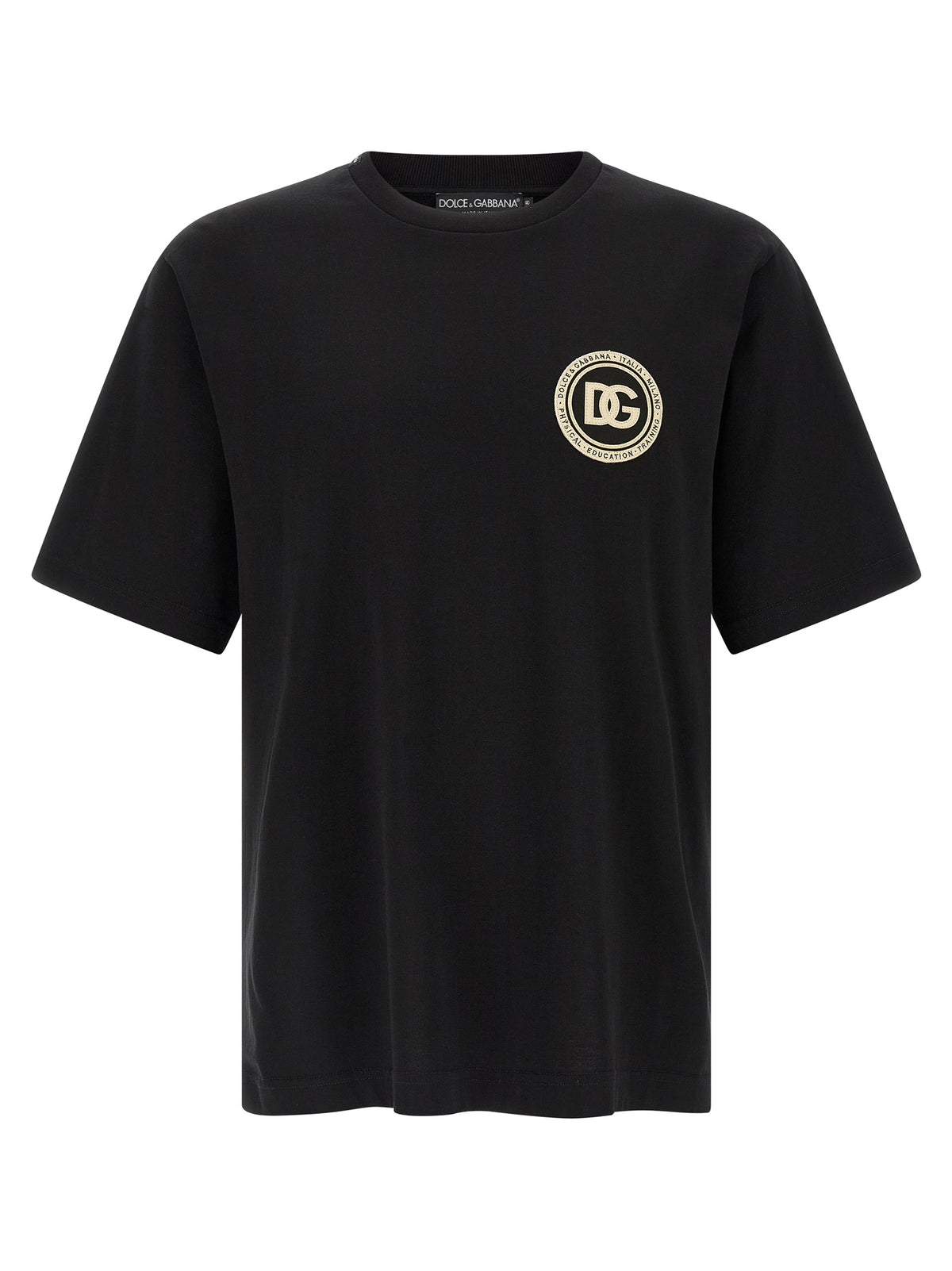 T-shirt en coton noir Dolce &amp; Gabbana