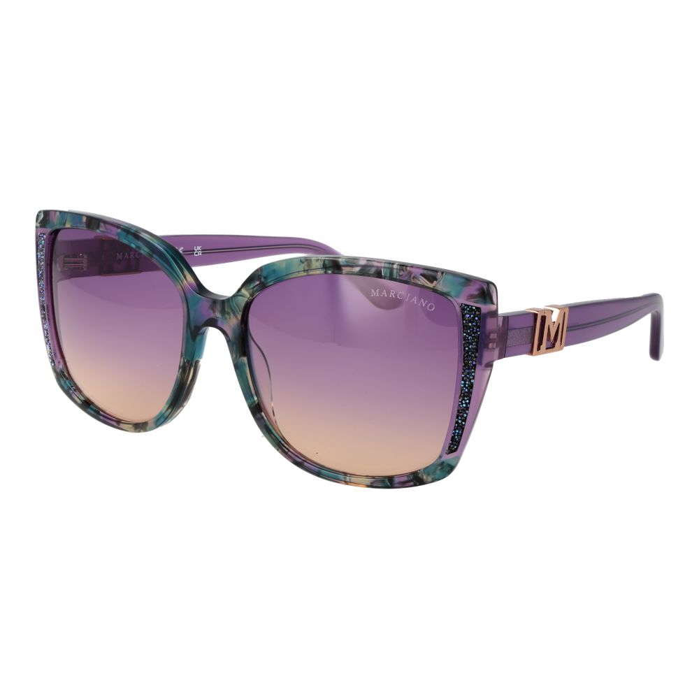 Lunettes de soleil Marciano by Guess en acétate violet