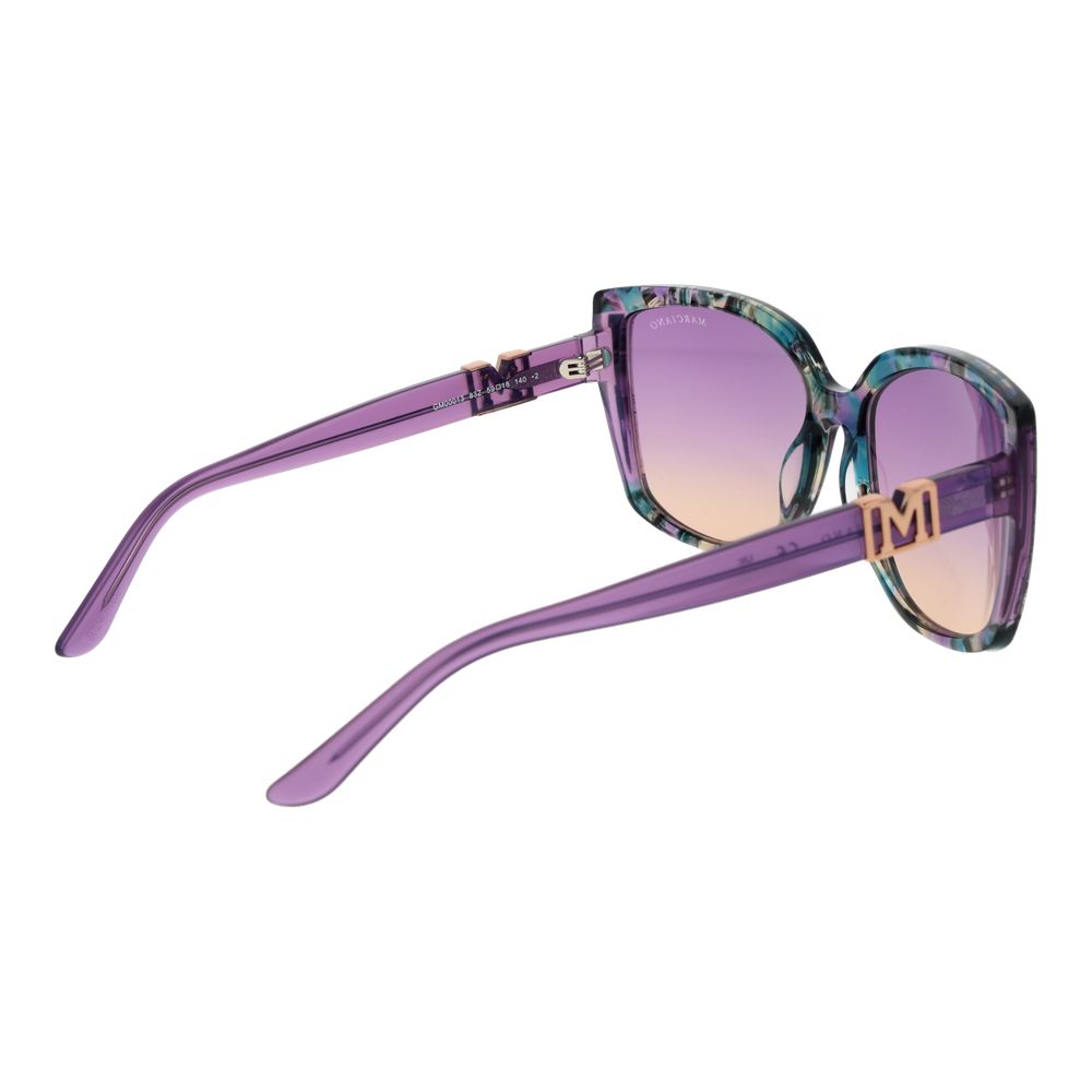 Lunettes de soleil Marciano by Guess en acétate violet