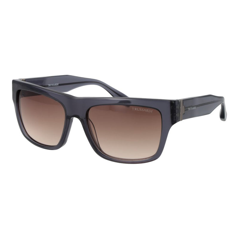 Lunettes de soleil Trussardi en acétate gris