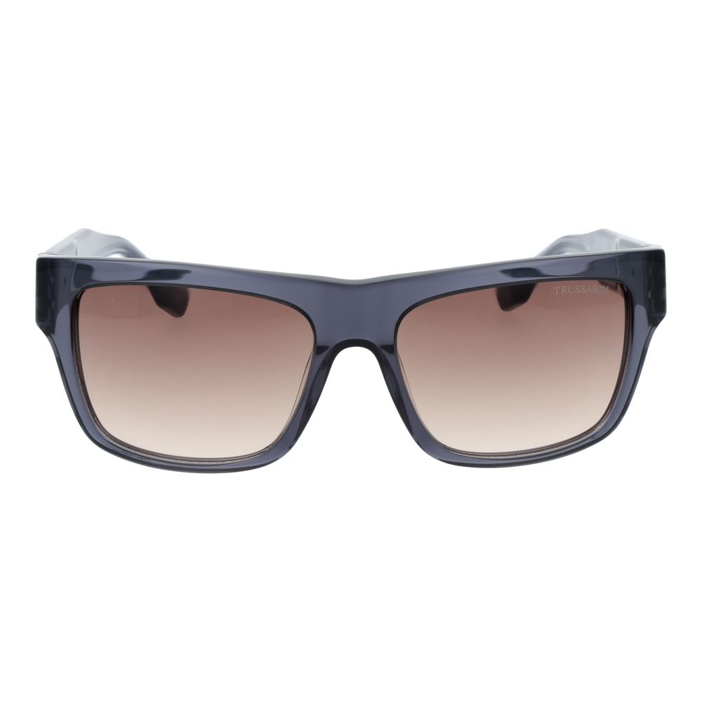 Lunettes de soleil Trussardi en acétate gris