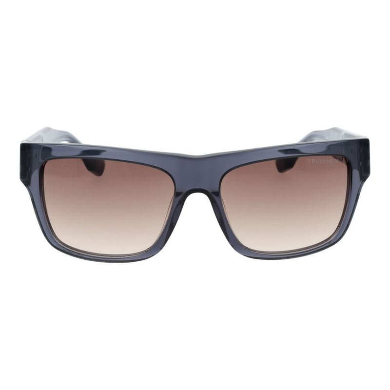 Lunettes de soleil Trussardi en acétate gris