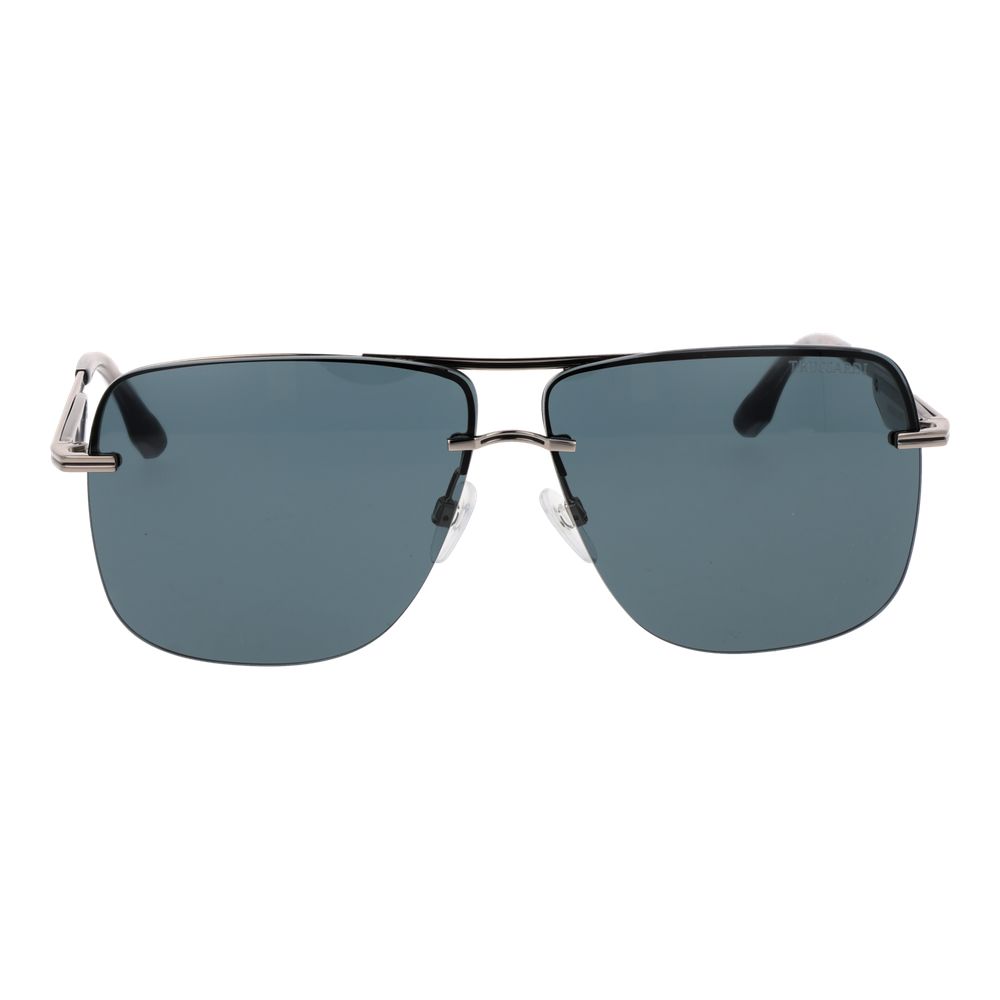 Lunettes de soleil Trussardi en métal argenté