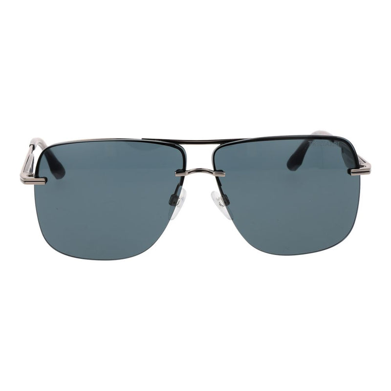 Lunettes de soleil Trussardi en métal argenté