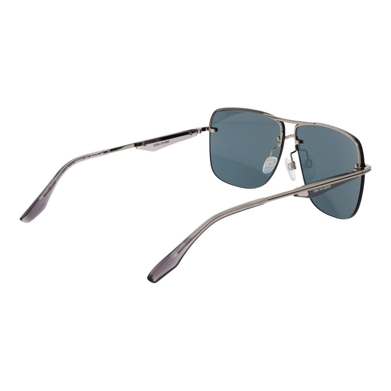 Lunettes de soleil Trussardi en métal argenté