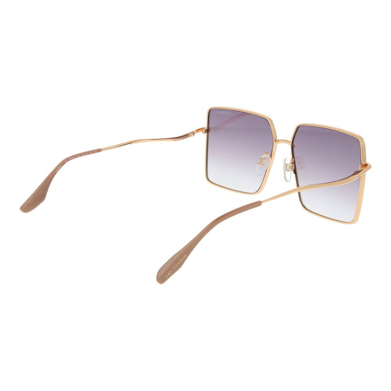 Trussardi Gold Stainless Steel Sunglasses for Women