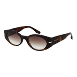 Lunettes de soleil Trussardi en acétate marron