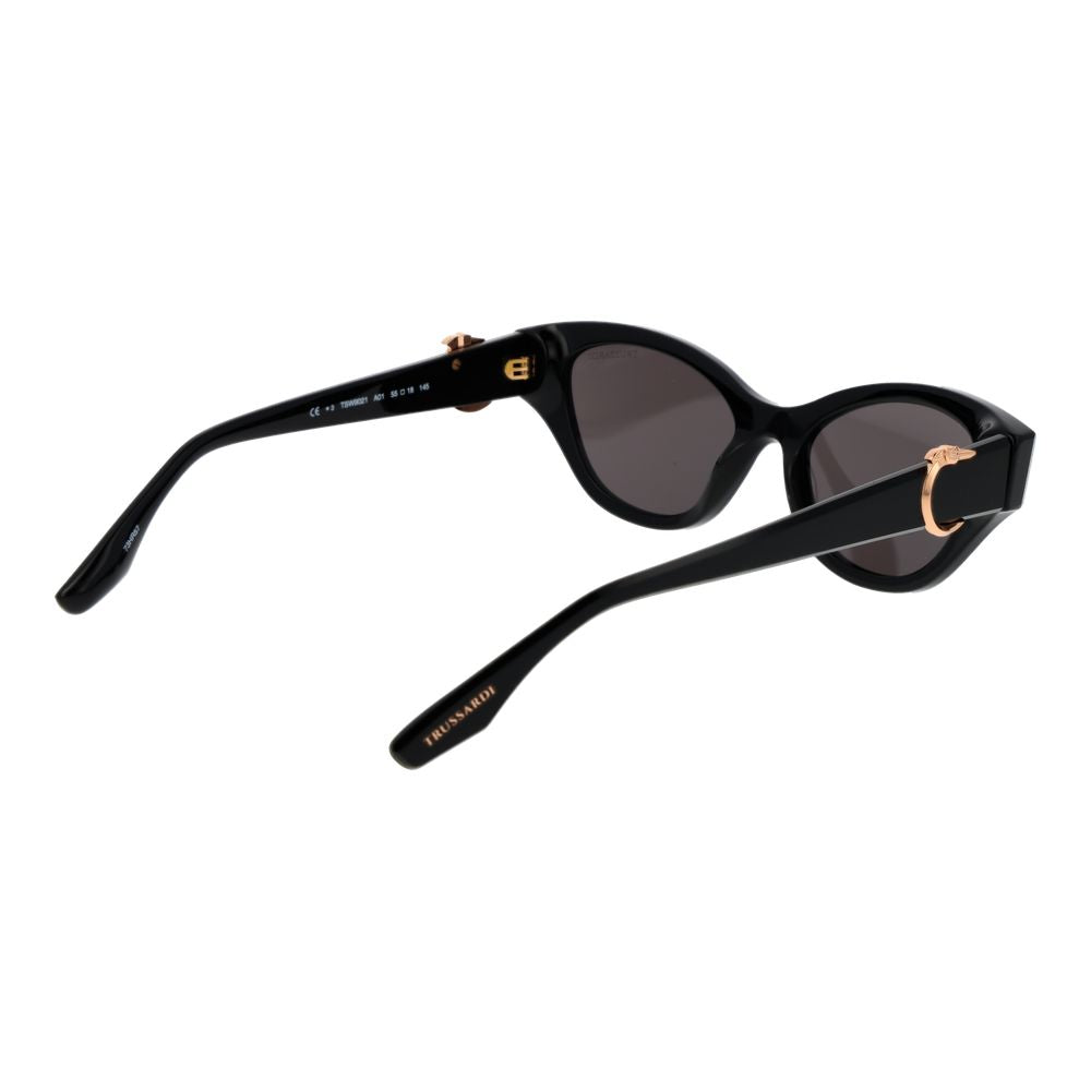 Trussardi Black Acetate Sunglasses