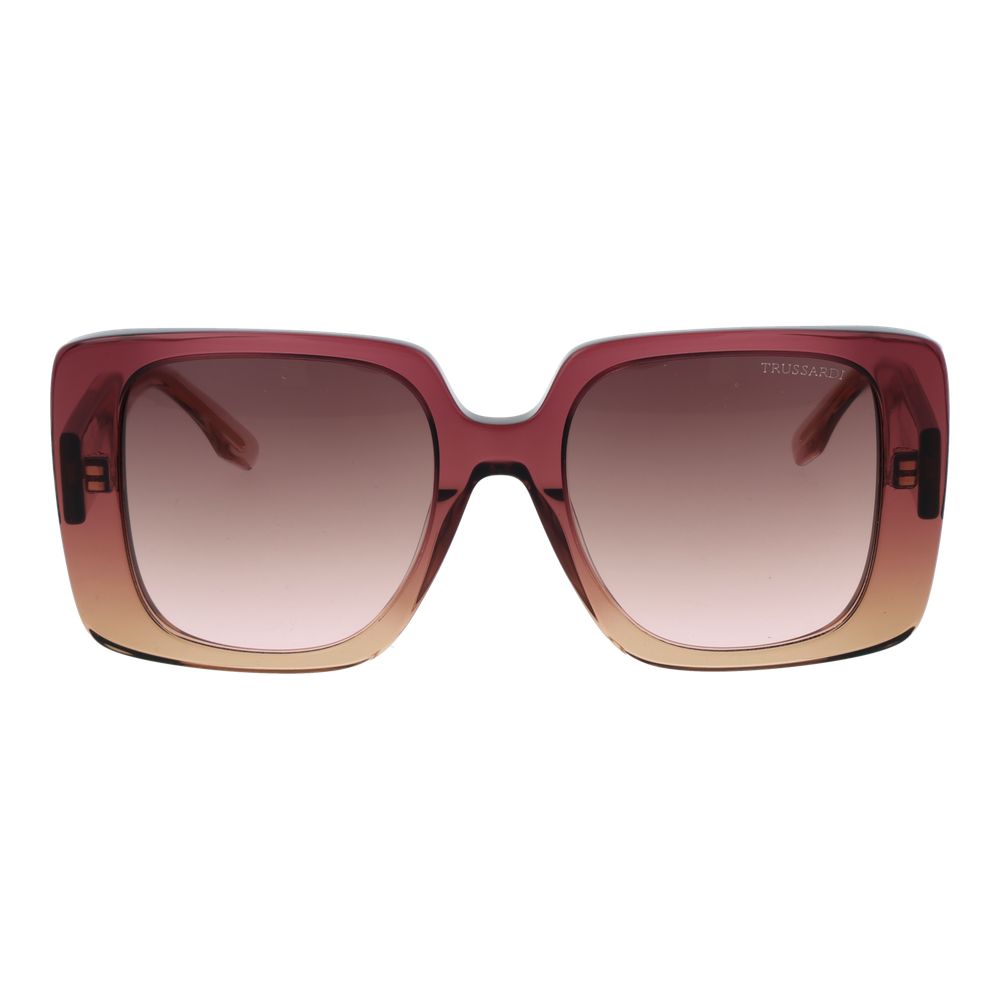 Lunettes de soleil Trussardi en acétate rose