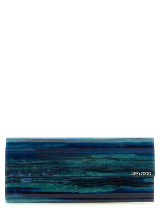 Pochette Jimmy Choo bicolore en polyester