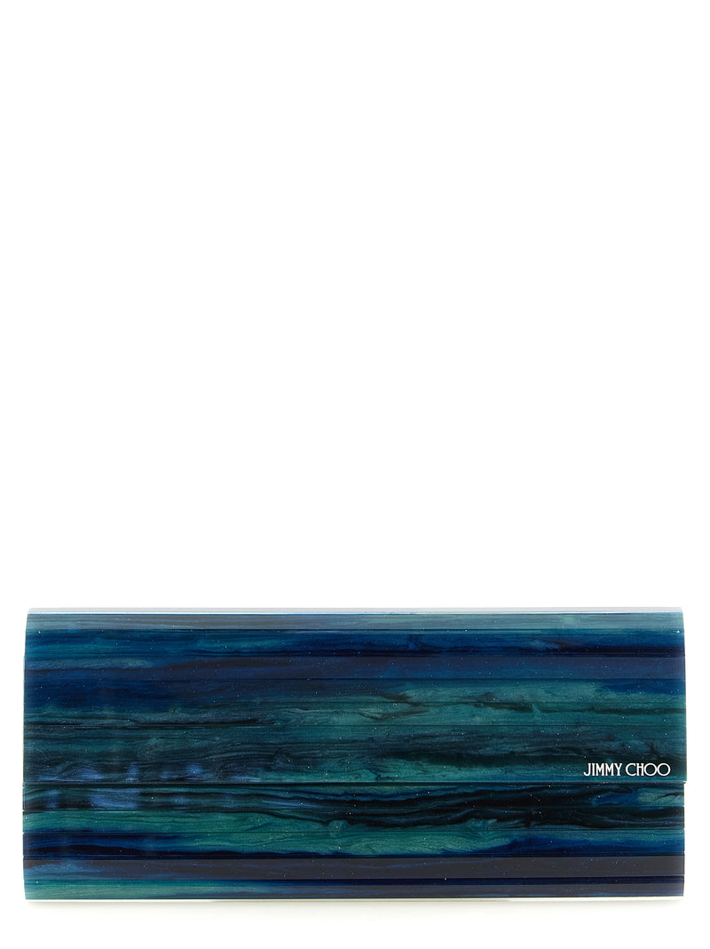 Pochette Jimmy Choo bicolore en polyester