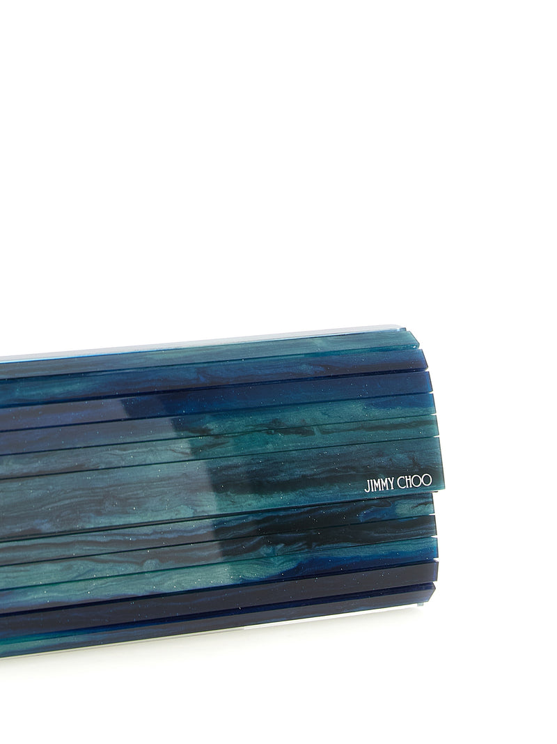 Pochette Jimmy Choo bicolore en polyester