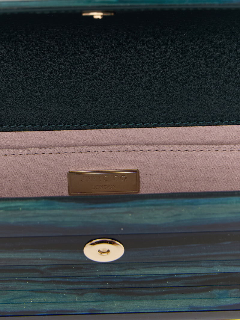 Pochette Jimmy Choo bicolore en polyester