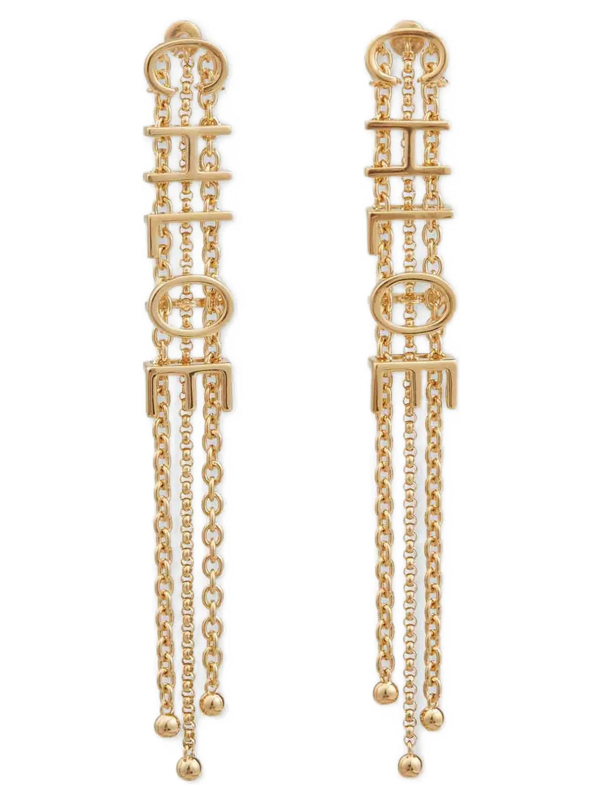 Boucles d'oreilles Chloé en laiton doré