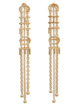 Boucles d'oreilles Chloé en laiton doré