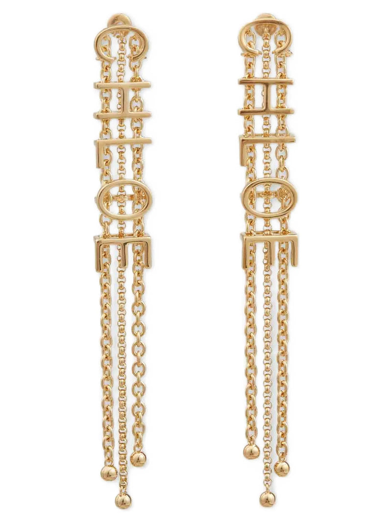 Boucles d'oreilles Chloé en laiton doré