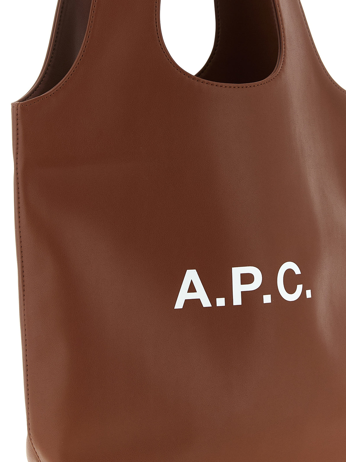 Sac à main A.P.C. en polyester marron