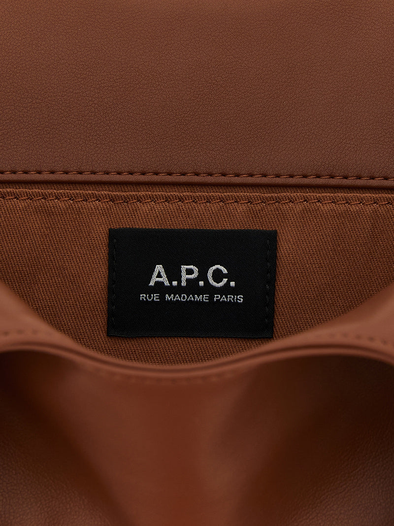 Sac à main A.P.C. en polyester marron