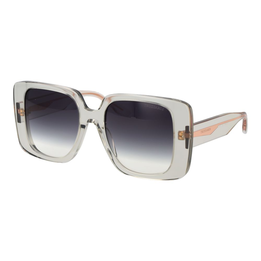 Lunettes de soleil Trussardi en acétate gris