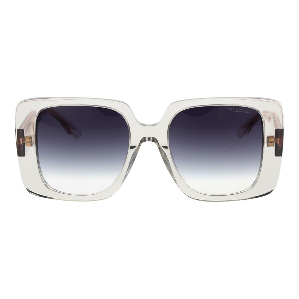 Lunettes de soleil Trussardi en acétate gris