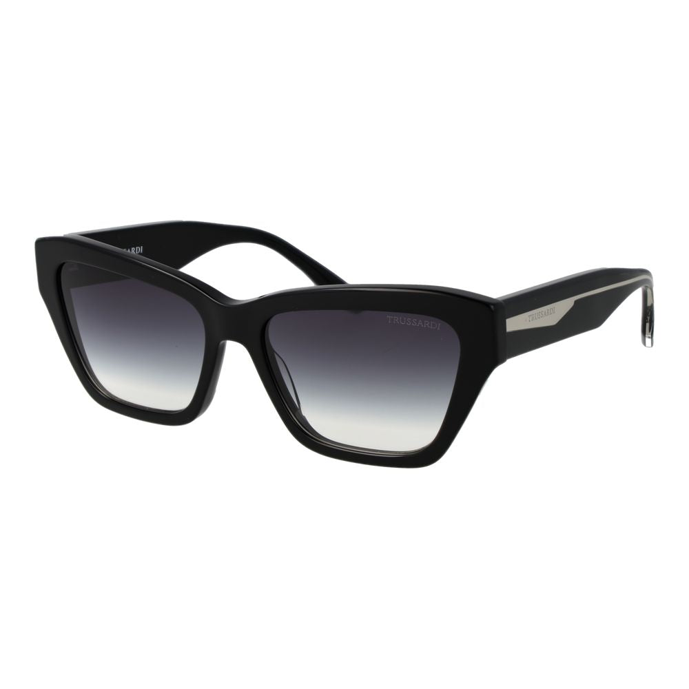 Lunettes de soleil Trussardi en acétate noir