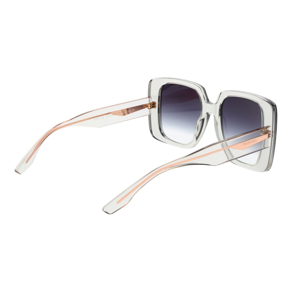 Lunettes de soleil Trussardi en acétate gris