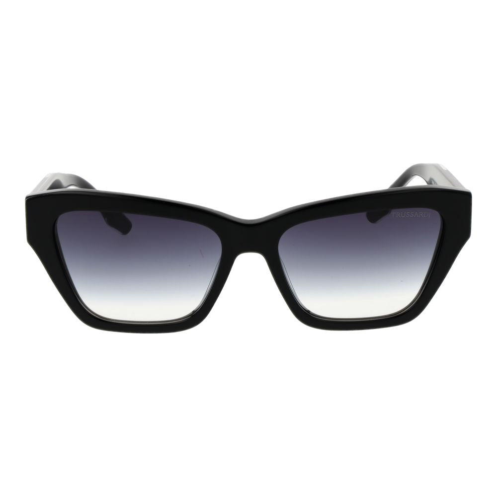 Lunettes de soleil Trussardi en acétate noir