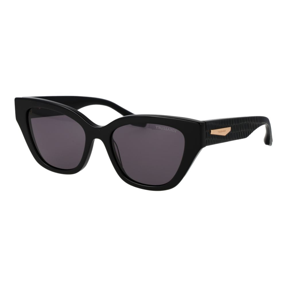 Lunettes de soleil Trussardi en acétate noir