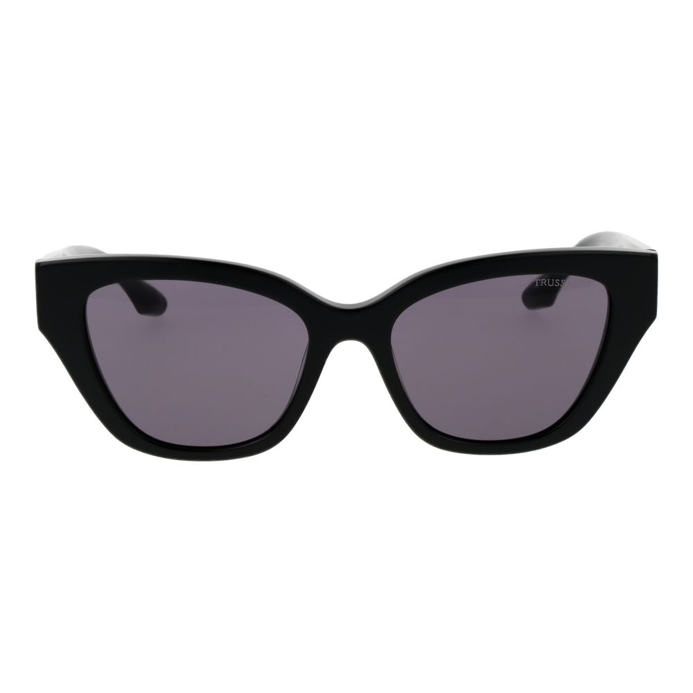 Lunettes de soleil Trussardi en acétate noir