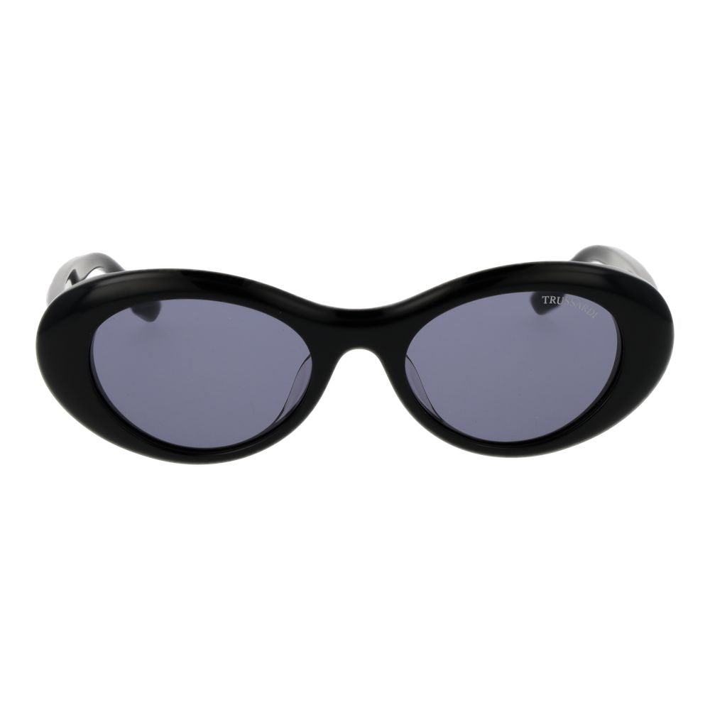Lunettes de soleil Trussardi en acétate noir