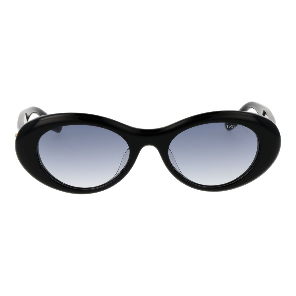Lunettes de soleil Trussardi en acétate noir