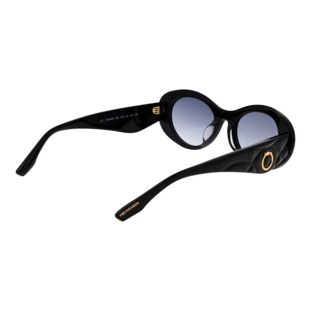 Lunettes de soleil Trussardi en acétate noir